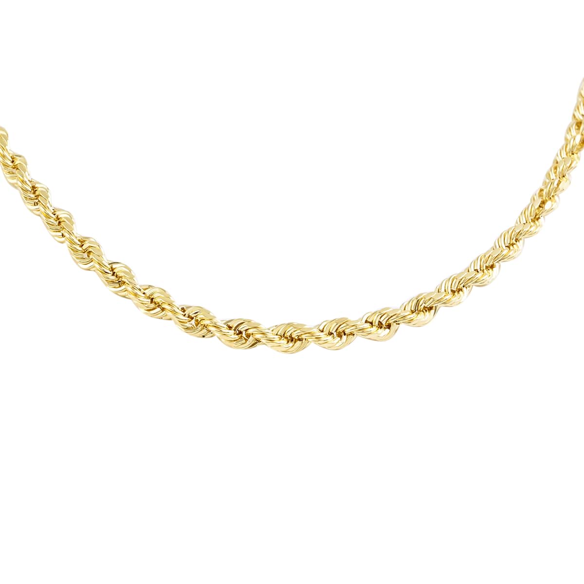 Italian 10K Yellow Gold 3.5mm Rope Necklace 26 Inches 7.60 Grams image number 0