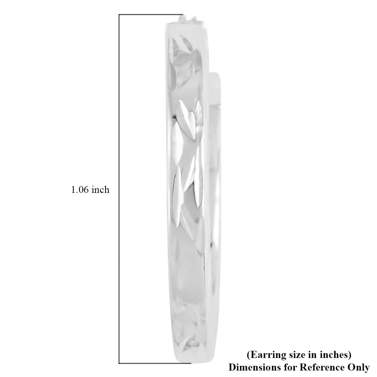 Sterling Silver Hoop Earrings 3.30 Grams image number 4