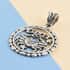 Sterling Silver Cancer Zodiac Pendant 3 Grams image number 1