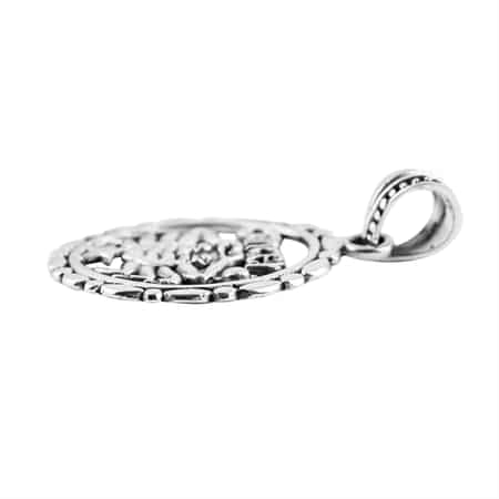 Sterling Silver Cancer Zodiac Pendant 3 Grams image number 2