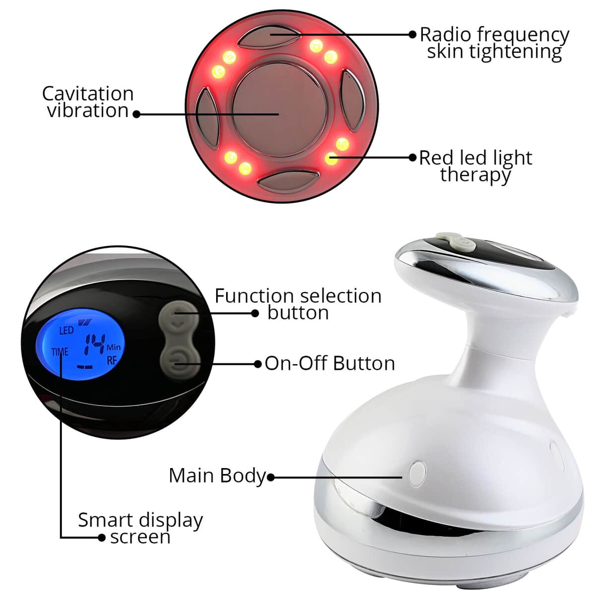 Opatra Pro Shaper with Red Light Therapy, Radio Frequency, Cavitation, Heat and Vibration (Lifetime Warranty) image number 2