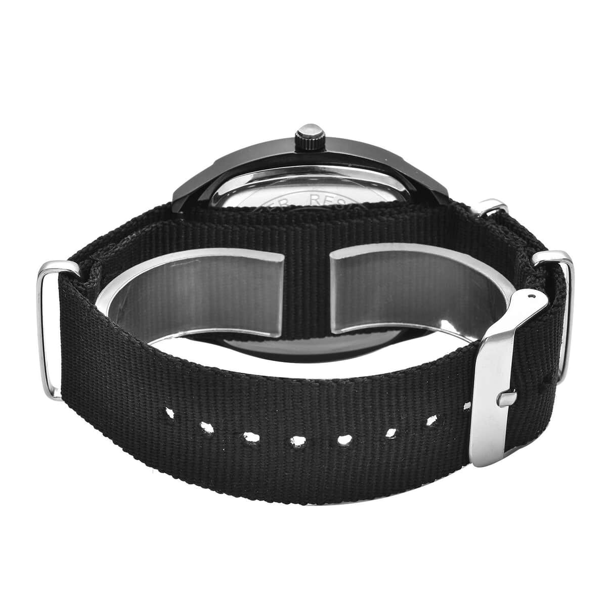 STRADA Japanese Movement Watch with Black Nylon Strap (41.40x39.88mm) (5.25-7.75 In) image number 5