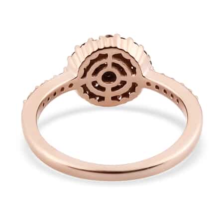 Luxoro SGL Certified 10K Rose Gold I3 Natural Pink Diamond Ring (Size 9.0) 0.50 ctw image number 4