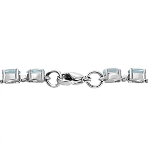 Sky Blue Topaz 12.90 ctw Bracelet in Stainless Steel (7.50 In)