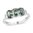 LUXORO 10K White Gold AAA Natural Parti Sapphire and Diamond 3 Stone Ring (Size 6.0) 1.75 ctw image number 0