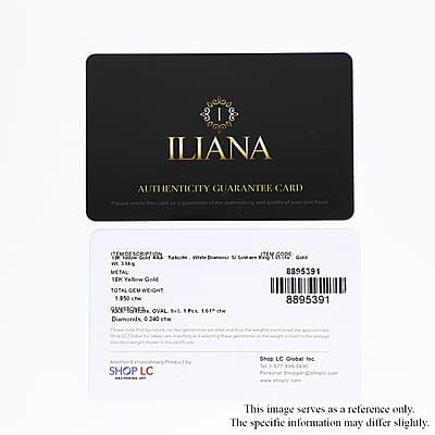 Certified and Appraised Iliana 18K Yellow Gold AAA Turkizite and G-H SI Diamond Ring (Size 9.0) 1.85 ctw