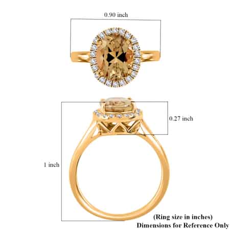 Certified & Appraised ILIANA 18K Yellow Gold AAA Turkizite and G-H SI Diamond Halo Ring (Size 10.0) 3.75 Grams 2.25 ctw image number 5