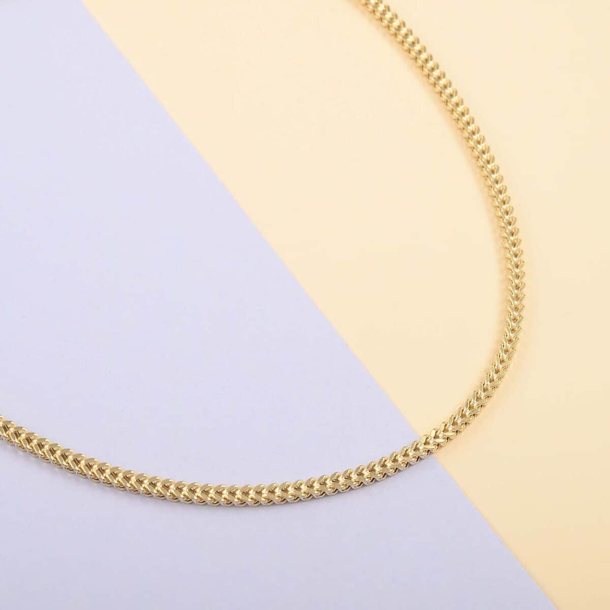 Jessica Exclusive Pick California Closeout Deal 10K Yellow Gold 3.17mm Diamond-Cut Franco Necklace 22 Inches 10.4 Grams image number 1