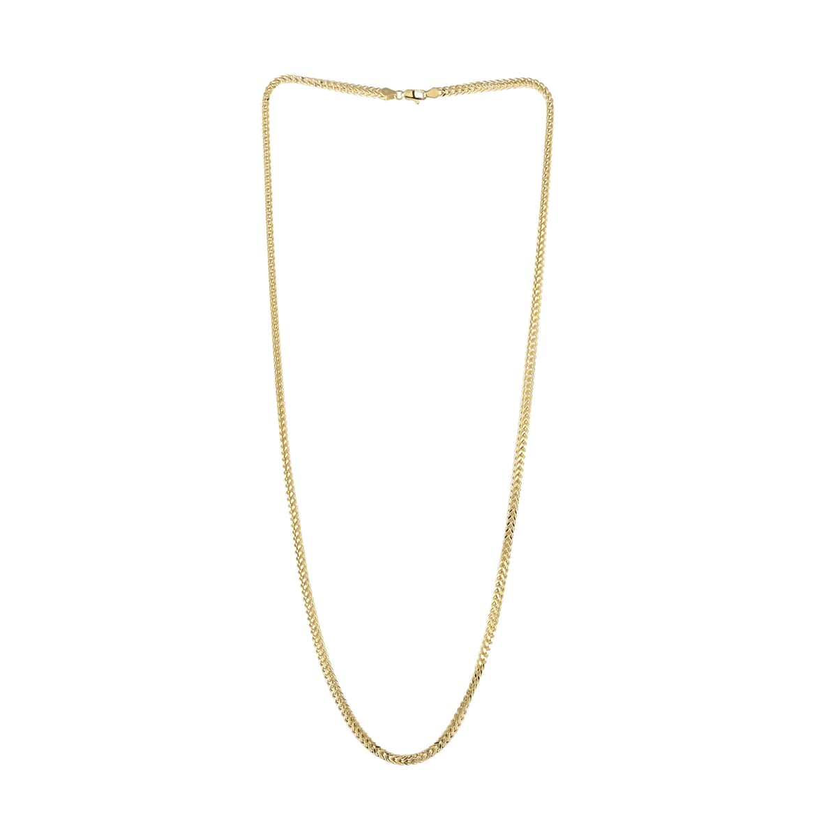 California Closeout Deal 10K Yellow Gold 3.17mm Diamond-Cut Franco Necklace 24 Inches 11.20 Grams image number 2