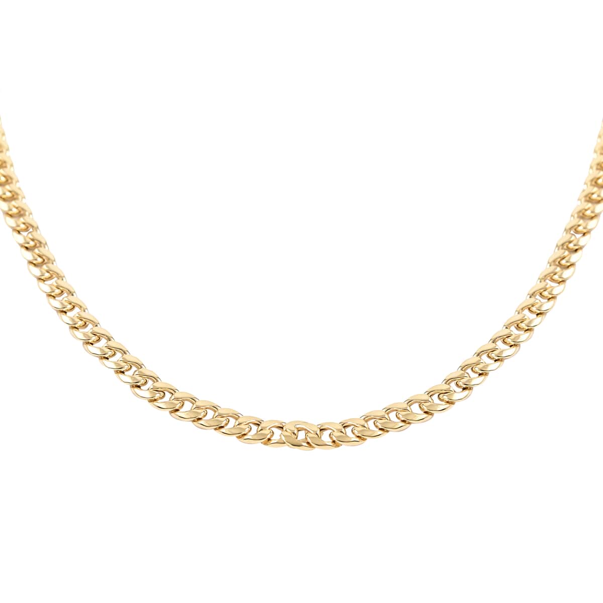 California Closeout Deal Italian 14K Yellow Gold 4.46mm Curb Necklace 26 Inches 11.4 Grams image number 0
