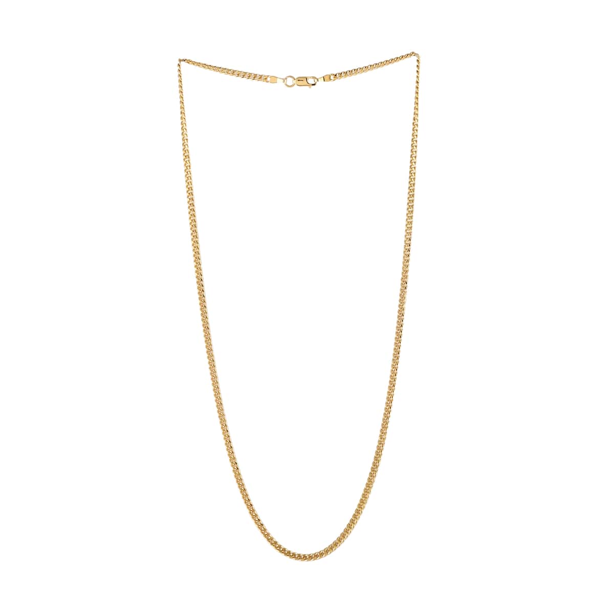 California Closeout Deal Italian 14K Yellow Gold 2.86mm Curb Necklace 20 Inches 5.20 Grams image number 2