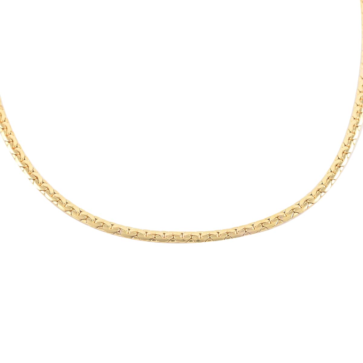 California Closeout Deal 14K Yellow Gold 2.9mm Serpentine Oval Chain Necklace 20 Inches 5.3 Grams image number 0