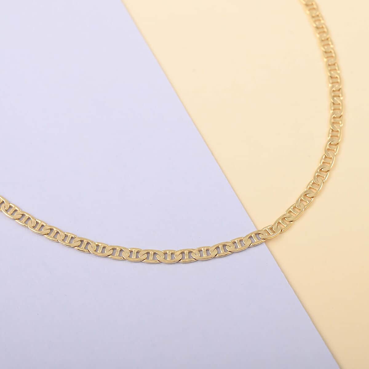 California Closeout Deal Italian 14K Yellow Gold 3.3mm Valentino Necklace 24 Inches 6.5 Grams image number 1