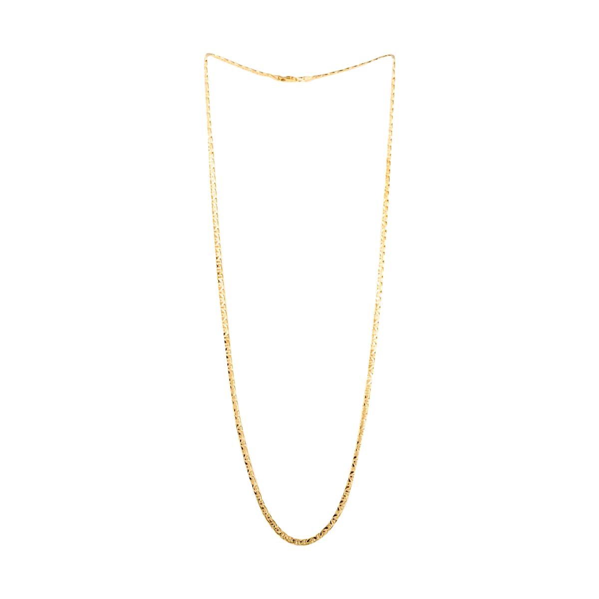 California Closeout Deal Italian 14K Yellow Gold 3.3mm Valentino Necklace 24 Inches 6.5 Grams image number 2
