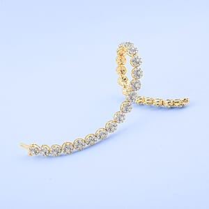 NY Closeout 14K Yellow Gold Diamond G-H I1 Bracelet (7.50 In) 18 Grams 5.00 ctw