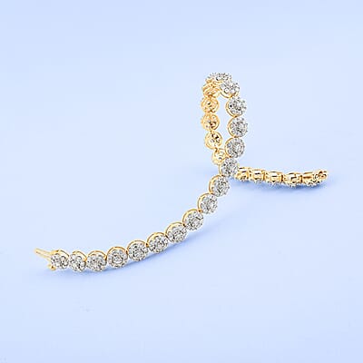 14K Yellow Gold Diamond G-H I1 Bracelet (7.50 In) 18 Grams 5.00 ctw