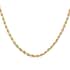 Italian 14K Yellow Gold 3.5mm Diamond-Cut Rope Necklace 24 Inches 8.40 Grams image number 0