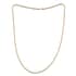 Italian 14K Yellow Gold 3.5mm Diamond-Cut Rope Necklace 24 Inches 8.40 Grams image number 2