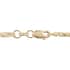 Italian 14K Yellow Gold 1.95mm Diamond Cut Triple Spiga Wheat Necklace 24 Inches 5.70 Grams image number 3