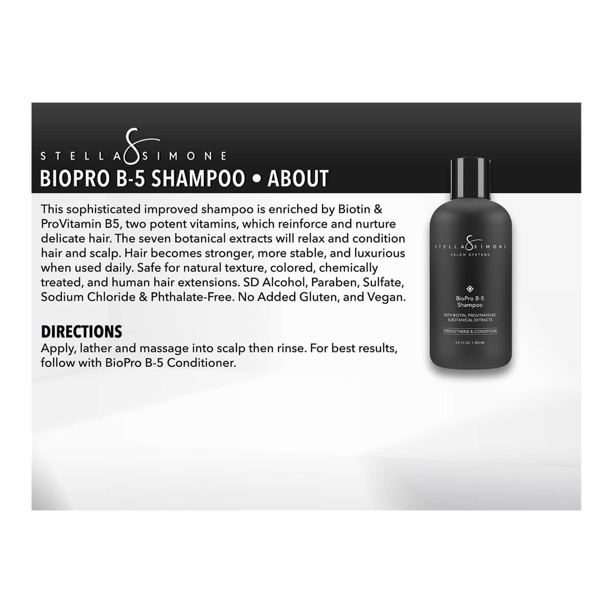 Stella Simone BioPro B-5 Shampoo 8.5 fl Oz image number 1