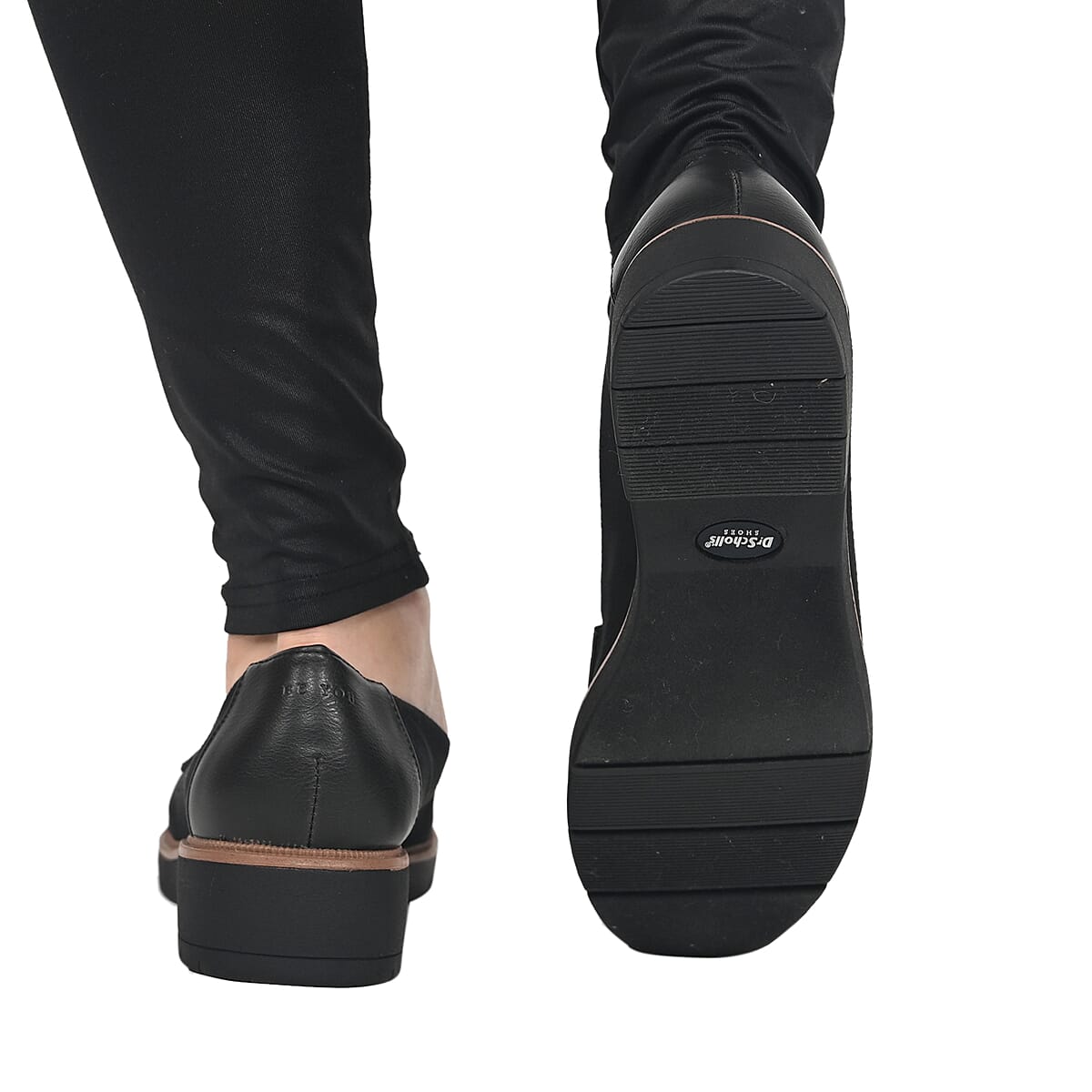 DR. SCHOLL'S Black Leopard Loafer (Size 7.5) image number 2