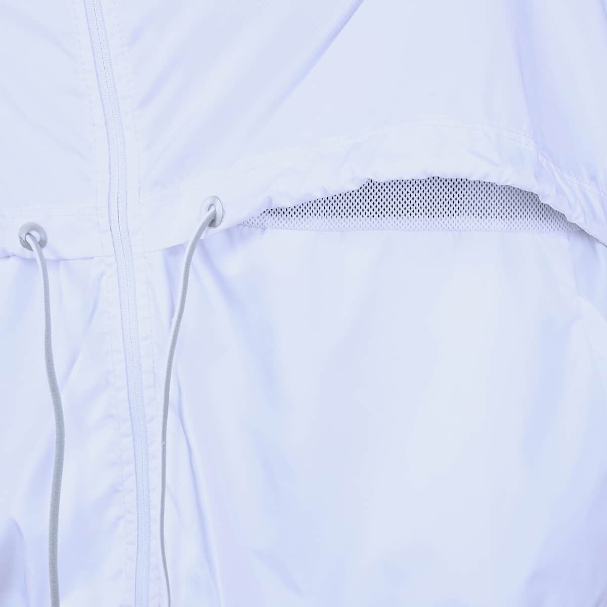LAYER8 White Hooded Windbreaker - Large image number 4