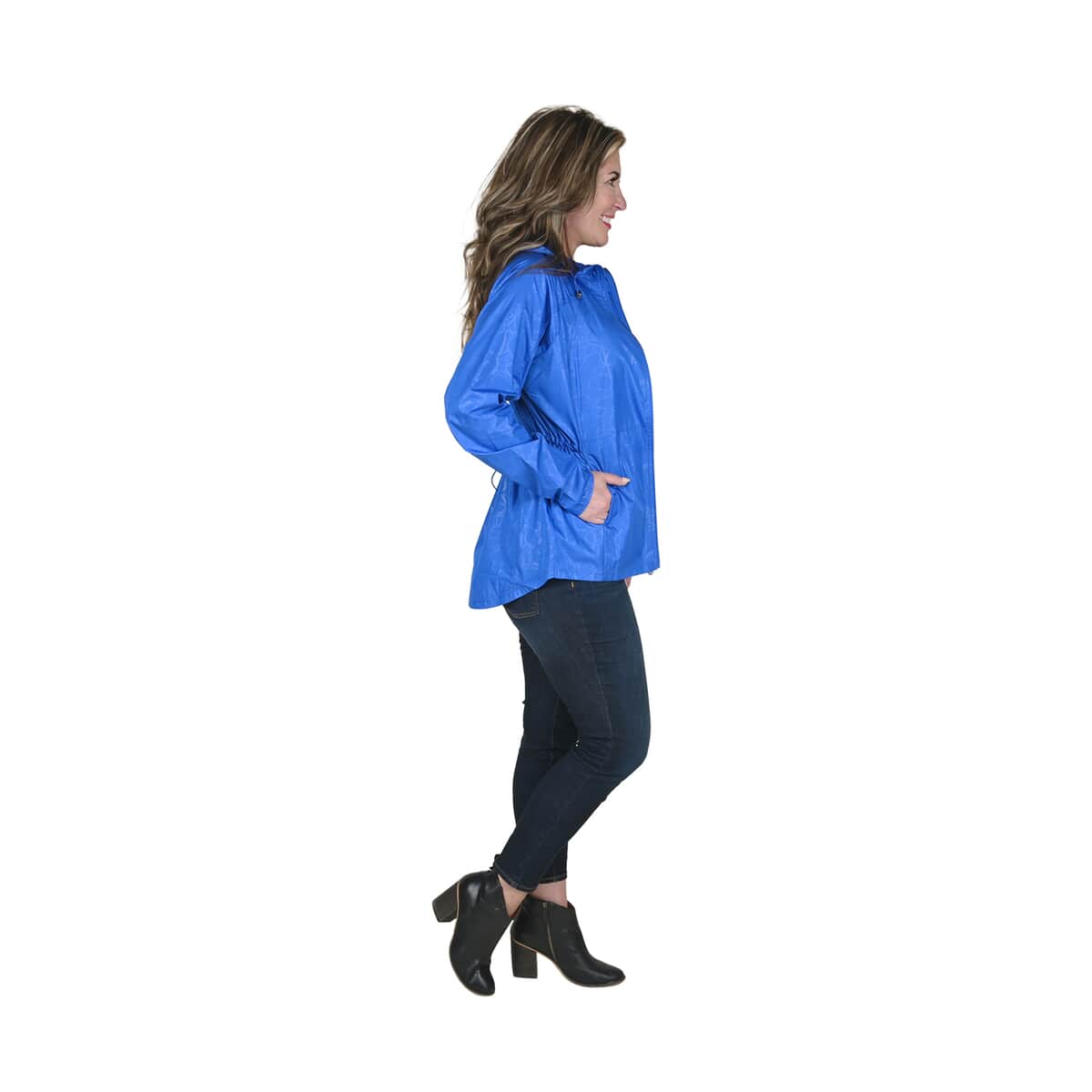 LAYER8 Royal Blue Hooded Windbreaker - Small image number 2