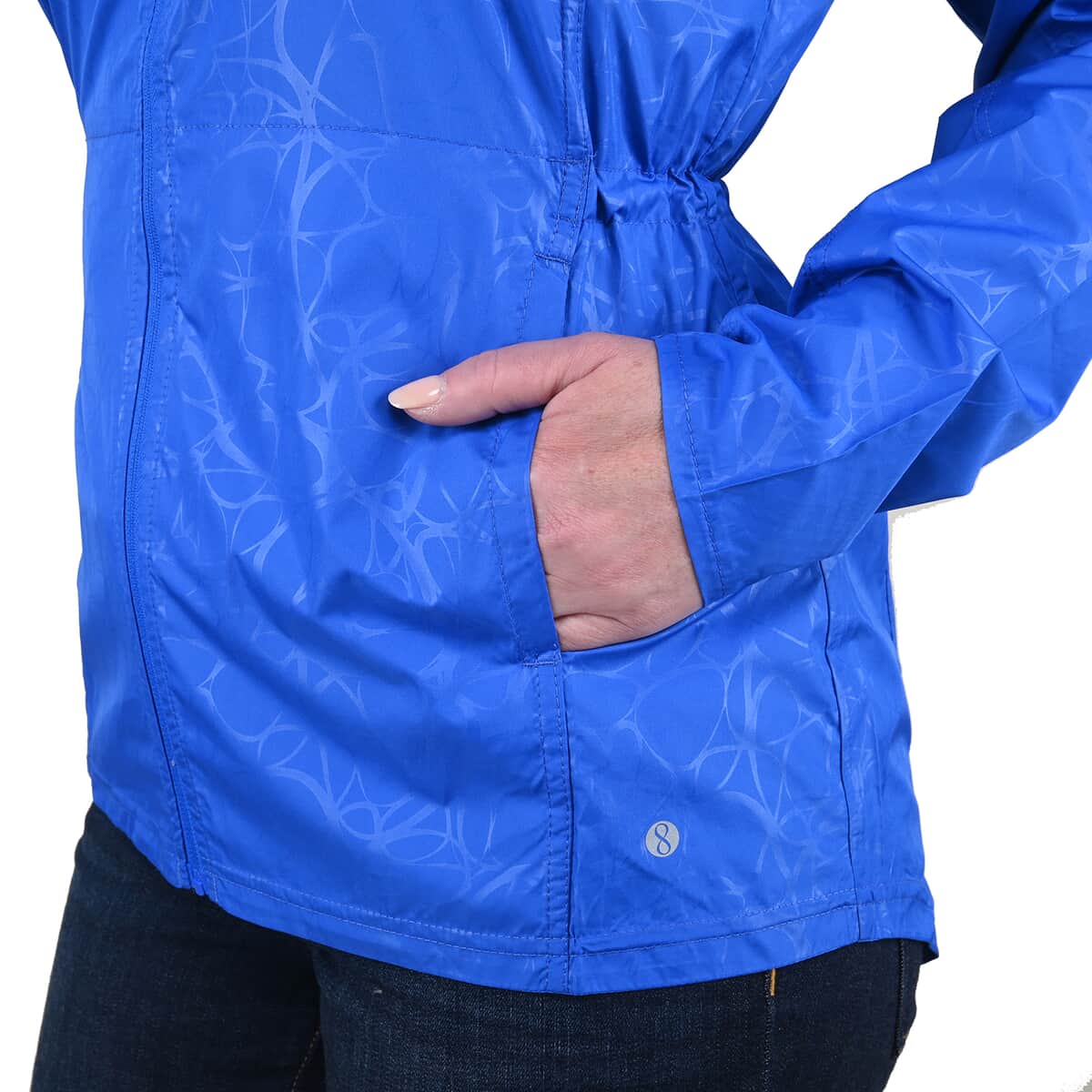 LAYER8 Royal Blue Hooded Windbreaker - Small image number 3