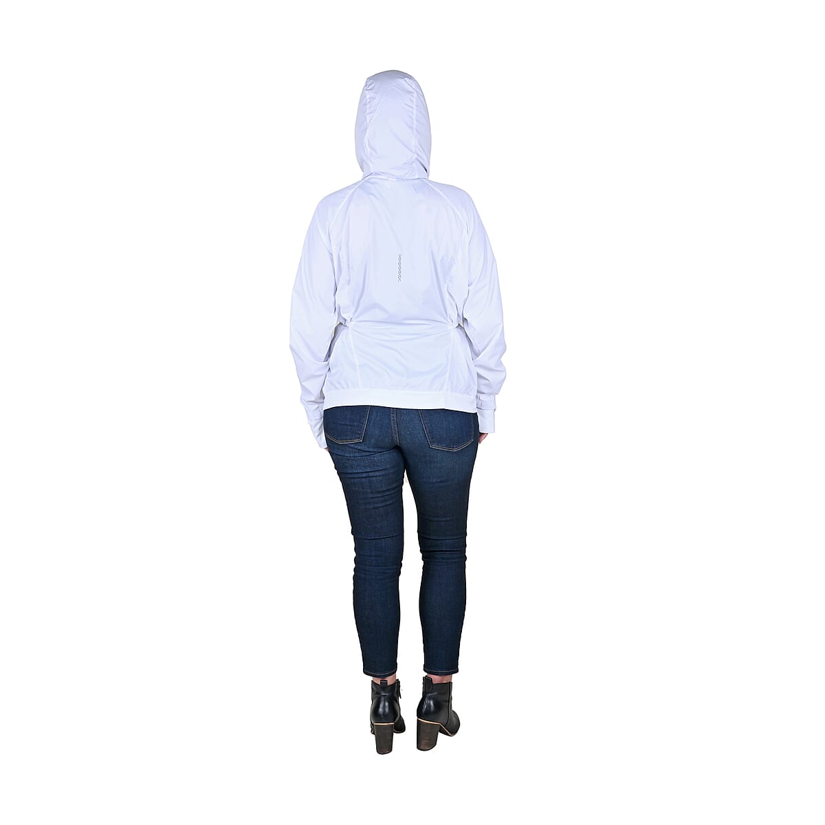 LAYER8 White Hooded Windbreaker - 2X image number 1