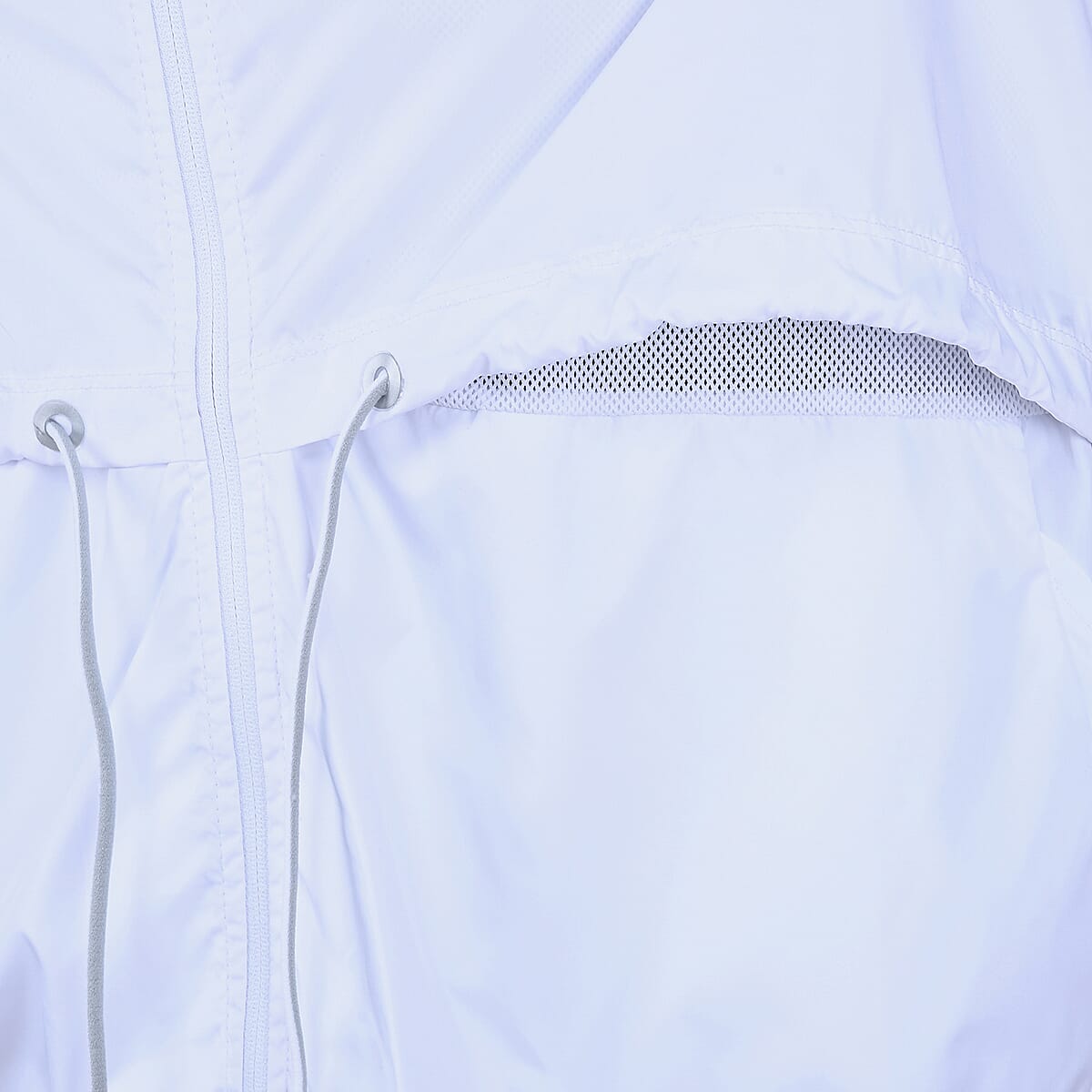 LAYER8 White Hooded Windbreaker - 2X image number 5