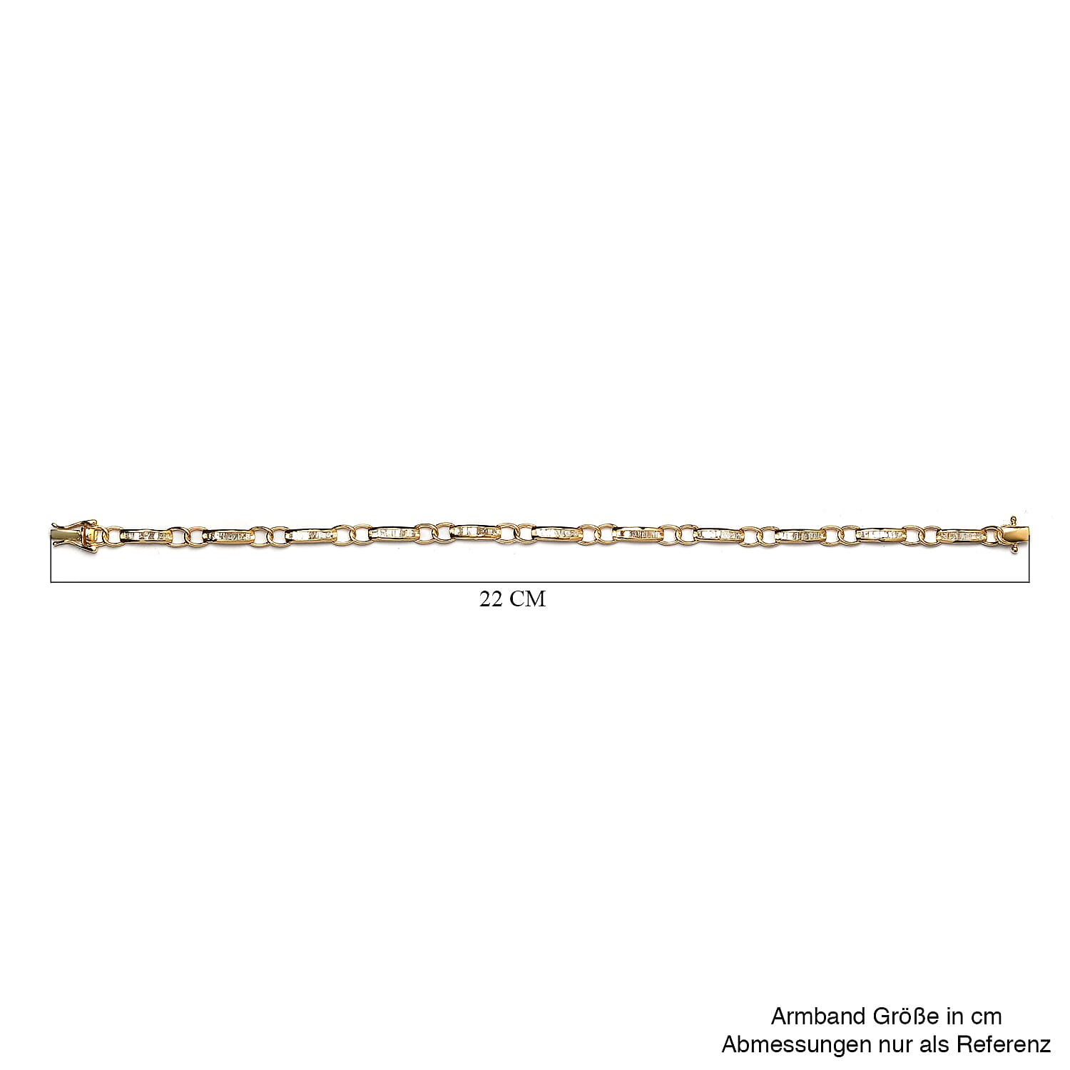 White Diamond 1.00 ctw Bracelet in 18K Vermeil Yellow Gold Over Sterling Silver (8.0 In)