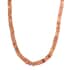 Peach Moonstone Beaded Necklace 20 Inches in Rhodium Over Sterling Silver 245.00 ctw image number 0