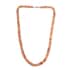 Peach Moonstone Beaded Necklace 20 Inches in Rhodium Over Sterling Silver 245.00 ctw image number 3