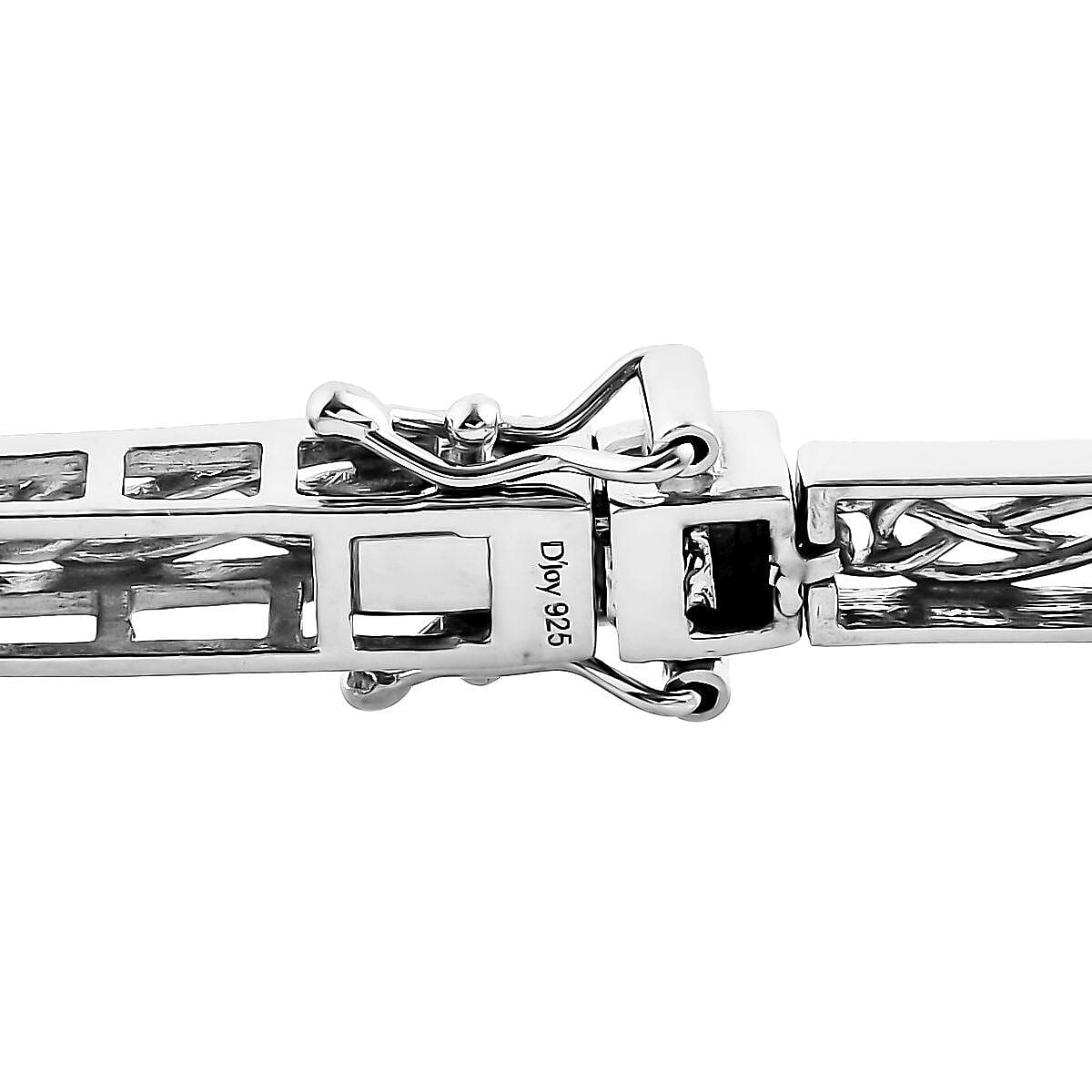 Peacock Quartz Bracelet in Platinum Over Sterling Silver (6.50 In) 10 Grams 13.50 ctw image number 3