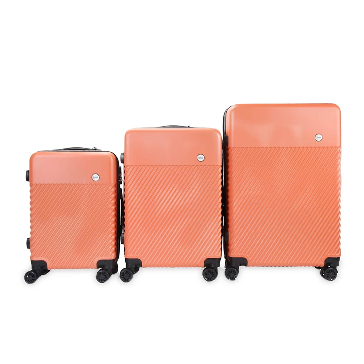 FIONA Expandable ABS Hard shell Lightweight 360 Dual Spinning Wheels Combo Lock 28 24, 20 3 Piece Luggage Set image number 1