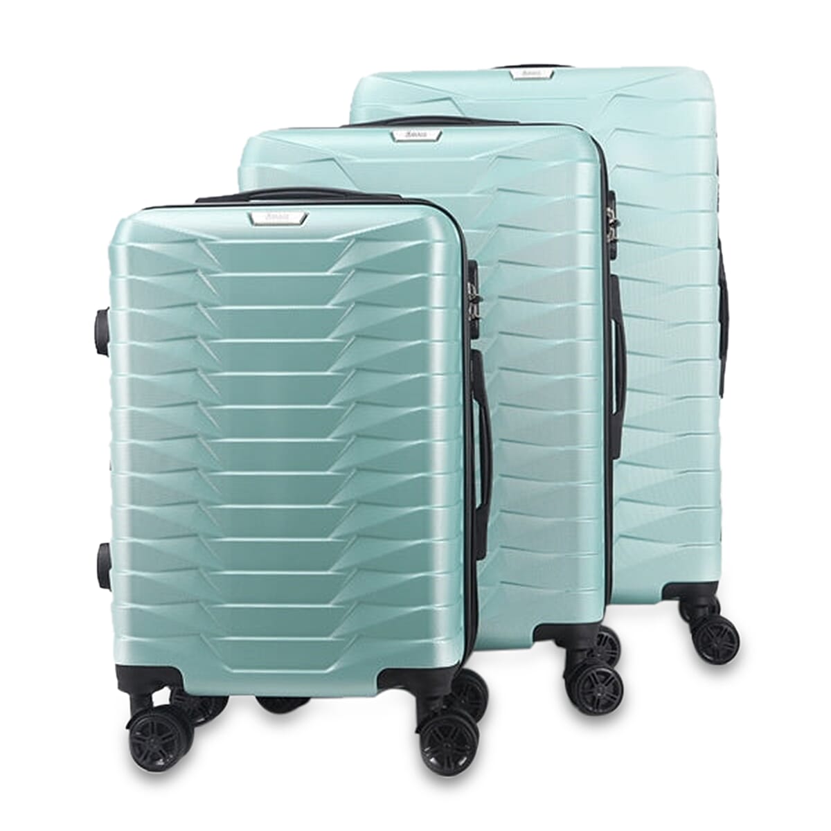 HANNA Expandable ABS Hard shell Lightweight 360 Dual Spinning Wheels Combo Lock 28 24, 20 3 Piece Luggage Set image number 4