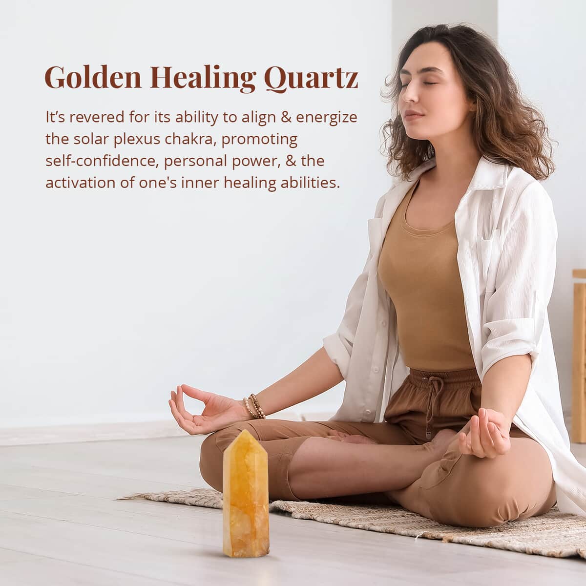 Golden Healing Quartz Point -S Approx. 2625ctw, Home Décor, Table Décor, Living Room Décor, Decoration Items, Gift Item image number 2