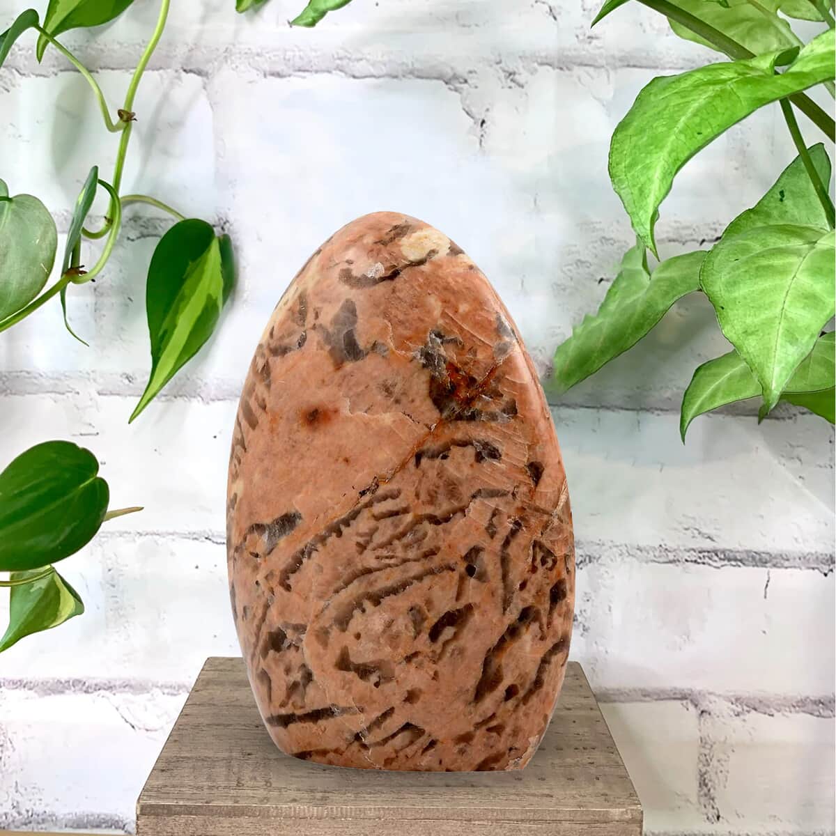 Red Graphic Feldspar Figurine -M Approx. 2620ctw image number 1