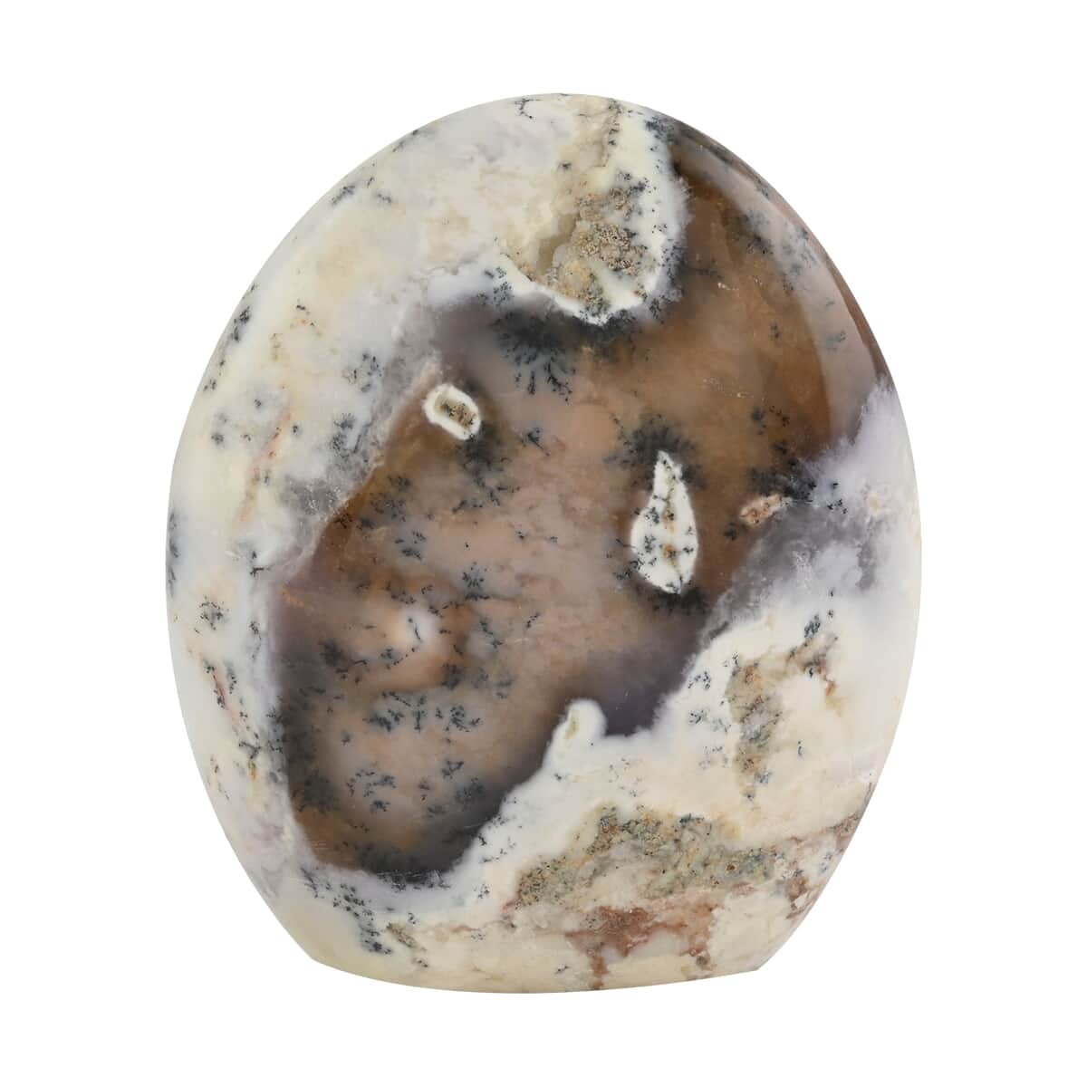 White Agate with Dendrite Figurine -M Approx. 3270 ctw image number 3