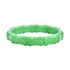 Green Jade (D) Block Stretch Bracelet 167.00 ctw image number 0