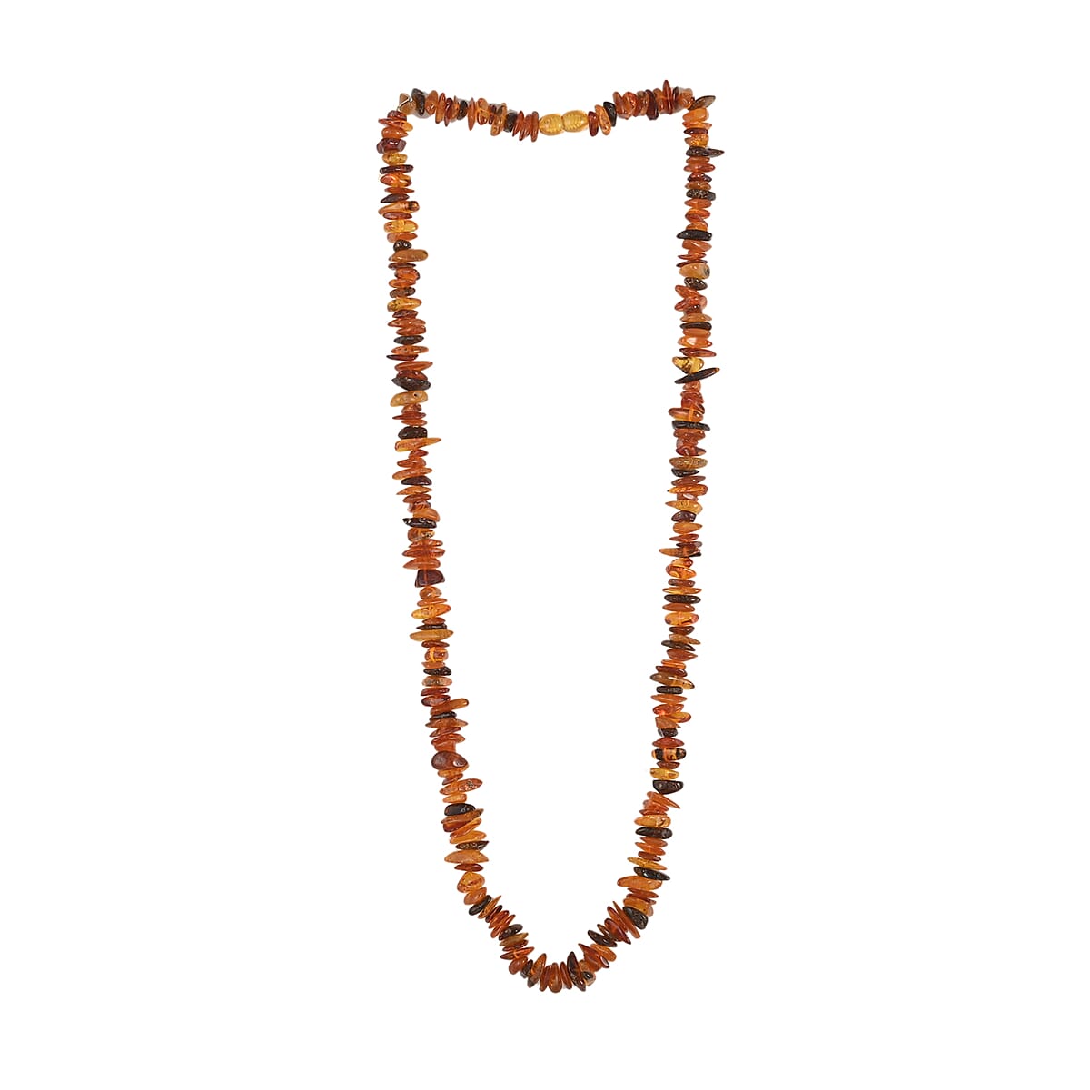 Multi Color Amber Multi Shape Stone Necklace 28 Inches image number 2