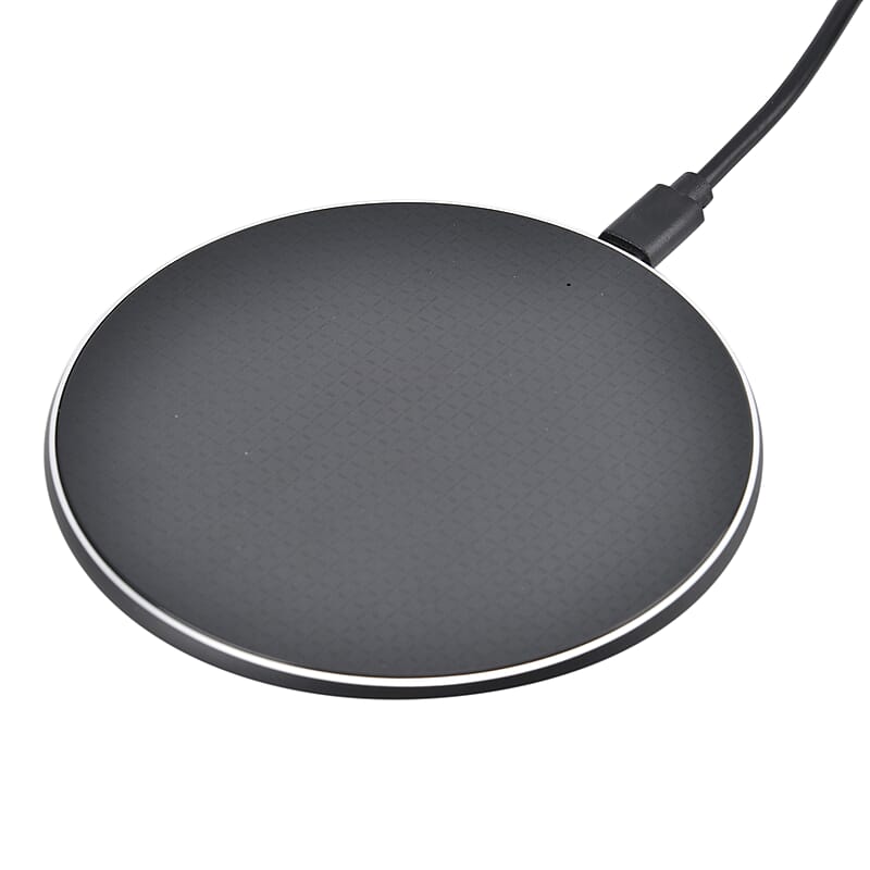 Homesmart 15W Wireless Fast Charger with 3.28 Feet USB Cable - Black, Portable Ultra Thin Fast Charging Pad With Indicator Lights