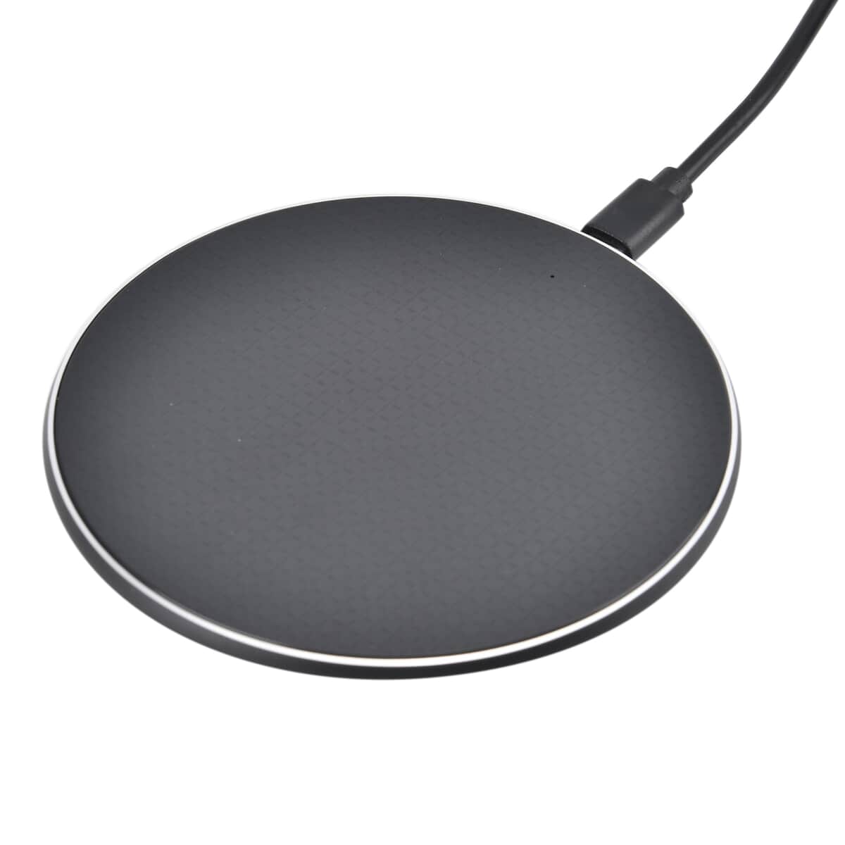 Homesmart 15W Wireless Fast Charger with 3.28 Feet USB Cable - Black, Portable Ultra Thin Fast Charging Pad With Indicator Lights image number 4