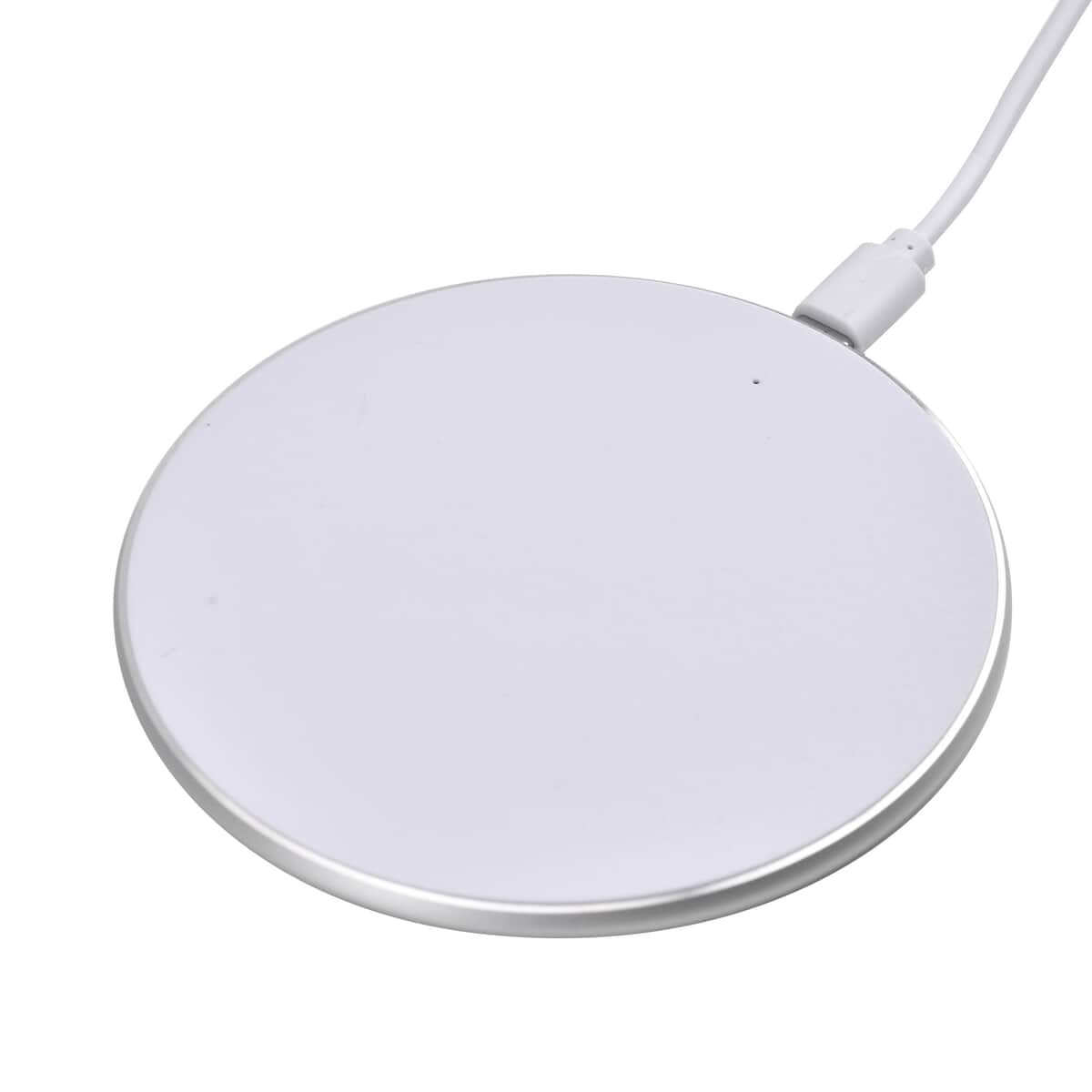 Homesmart 15W Wireless Fast Charger with 3.28 Feet USB Cable - Gray, Portable Ultra Thin Fast Charging Pad With Indicator Lights image number 4