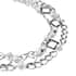 Opalite Beaded Layered Necklace (20-24 Inches) in Silvertone 54.00 ctw image number 2