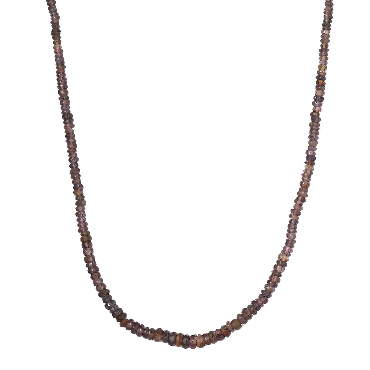 Merelani Color Change Garnet Beaded Necklace 18 Inches in Rhodium Over Sterling Silver 63.70 ctw image number 0