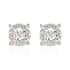 NY Closeout 10K Rose and White Gold G-H I2-I3 Diamond Stud Earrings 0.25 ctw image number 0