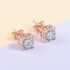 NY Closeout 10K Rose and White Gold G-H I2-I3 Diamond Stud Earrings 0.25 ctw image number 1