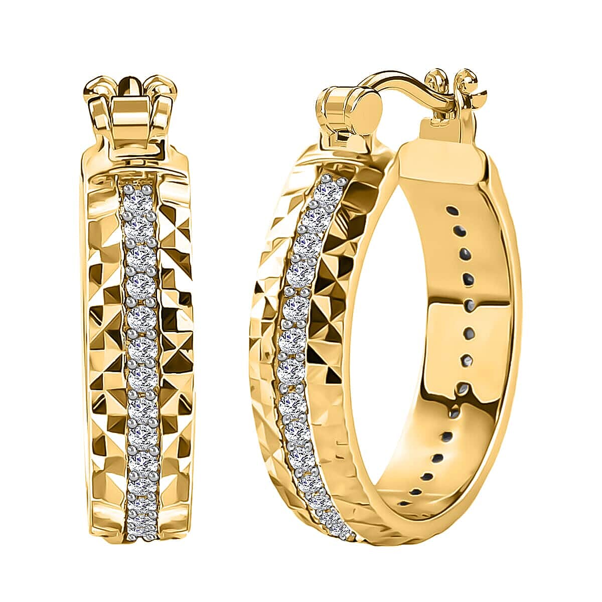 Diamond in Yellow Gold Vermeil