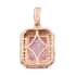 Pure Pink Mystic Topaz and Natural White Zircon Halo Pendant in Vermeil Rose Gold Over Sterling Silver 4.50 ctw image number 3